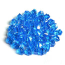 50Pcs Mixed Color Exquisite Geometric Simulated Ice Cube Acrylic Small Pell W7W2