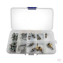 60pcs A/C Valve Core Schrader R12/ R134a Lot Of 7 Kinds Ac Air Conditioning