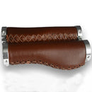 Comfortable Durable Pu Bicycle Grips Retro Bike Mountain Bicycle Folding Bi