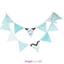 Flags Cotton Lace Banner Bunting Garland Pennant Wedding Birthday Party Decor