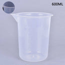 600mL Plastic Measuring Cup For Laboratory Beaker Graduated Cup Kitchen BakS Ew