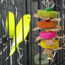 Parrot Bird Pet Hanging Swing Bird Corn Husk Chewing Bite Scratch Toys