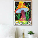 5D DIY Diamond Painting Full Drill Cross Stitch Kit Wall Art (Mushroom05)