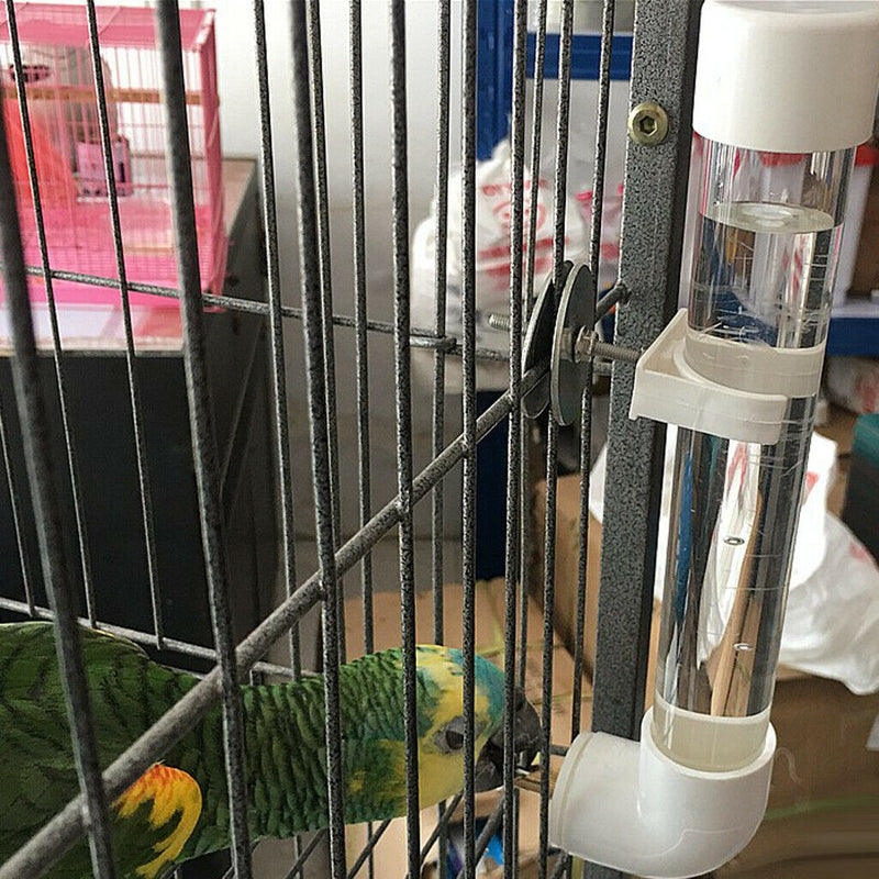 Plastic Pet Trough Plastic Waterer Clip For Budgie Lovebirds Parrots