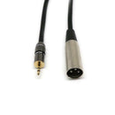 3.5mm 1/8" Stereo Mini Plug Jack to XLR Male Stereo Audio Cable Cord