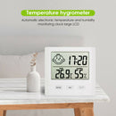 Multifunction Thermometer Hygrometer Electronic Temperature Monitor Clock