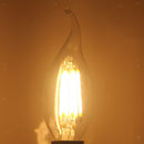 LED Filament Candle Light Bulb For Chandelier Ceiling Light B-Warm White 6W
