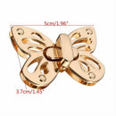 Fashion Women Butterfly Tone Handbag Bag Accessories Purse Twist Turn Lock