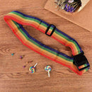 New 4 Travel Luggage Suitcase Strap Baggage Backpack Bag Rainbow Color Belt C4M1