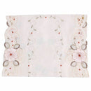 New Table Runner Embroidered Floral Table Cloth Pattern: