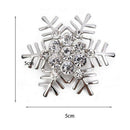 1X Stylish Elegant Christmas Snowflake Diamond Wedding Bridal Pin Brooches