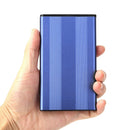2.5 inch HDD Case USB2.0 SATA External Hard Drive Disk Enclosure Box (Blue) A