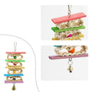 Colorful Knots Block Parrot Chewing Toys for Small and Medium Birds