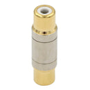 2x RCA Female Coupler Adapter Socket Connector Phono Copper Plug  JR