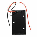 2 Pcs Black Plastic 9V Cells Battery Holder Case Box w Wired Leads V4I1