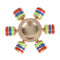 Hand Spinner Three Heads Six Arms Hexagonal Spiral DIY Finger Spinner #gib