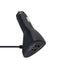 3 Way Triple Car Cigarette Lighter Socket Splitter LED Light+2 USB DC 12V MA493