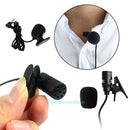 Black 3.5mm Jack Plug Mini Clip-On Microphone Mic with Tie Collar Shirt Clip