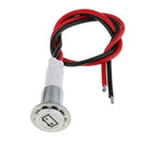 10mm Waterproof LED Battery Alternator Warning Light Lamp Dash Panel Red