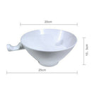 Creative Handle Separated Bowl With Handle Home Isolated Bowl With Snack Se