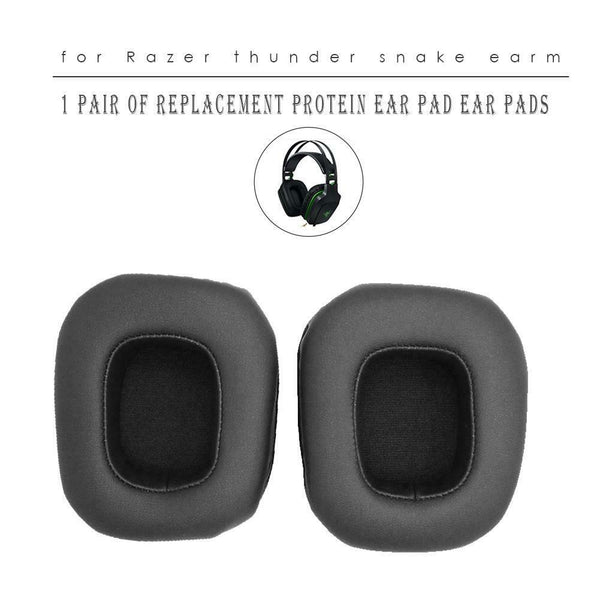 1 Pair Replacement Soft Protein Leather Ear Pads Cushions for Razer Tiamat #gib