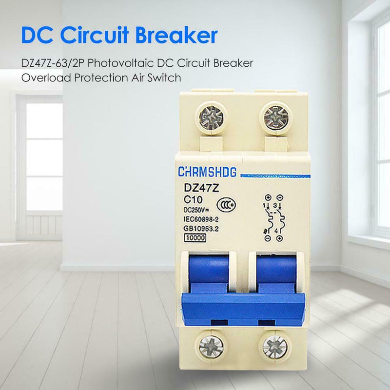 DZ47Z-63/2P Photovoltaic DC Circuit Breaker Protection Air Switch (10A) A