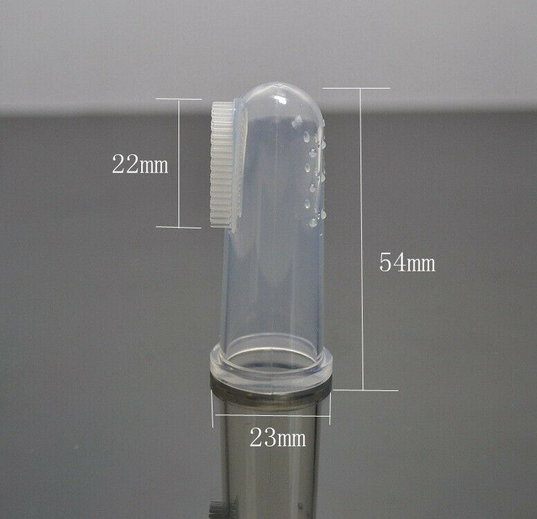 Cat Dog Oral Care Massager Toothbrush Soft PLASTIC Finger Brush O2J9