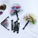 Summer Handheld Fan Chinese Folding Hand Fan Printed Paper Decorative gift