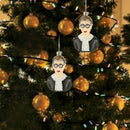 Christmas Ornament Ruth Bader Ginsburg Head Portraits Pendant Xmas Tree Decor x2