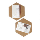 2Pcs Multifunction Cork Board Office Home Photo Background Hexagon Wall Stic Hn
