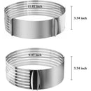 Adjustable Retractable Circular Ring Layered Cake Slice Mould DIY Cutter E9L5