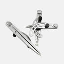 13BC Carbon Steel Spacing Gauge Compasses Spacing Compass Portable Scriber YUL