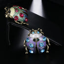 Fashion Fashionable Woman Crystal Accessories Wedding Gifts Pin Red Alloy L K1D7