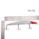 1pc 18cm/26g minnow fishing lures plastic baits hard lures bass crank baits 8