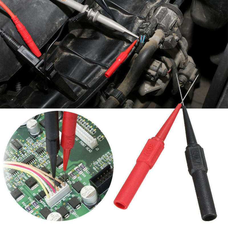 2X Multimeter Testing Lead for Extention Back Probe Sharp Needle Micro Pin 0.7mm