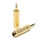 3.5mm Male To 6.35mm Female Stereo Audio Plug Headphone Jack Adapter Converte Bj