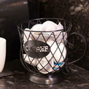Black Espresso Coffee Pod Holder Mug Cup Storage Basket Large Capacity