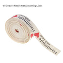 5 Yard Handmade with Love Pattern Ribbon Clothing Tape Label DIY Bowknot Craft