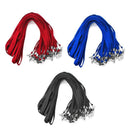 Blue Lanyards 50 PCS Badge Lanyards with Clip Office Neck Flat Bulk Lanyard