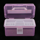 Pink Sewing Jewelry Painting Tools Box Home Storage Case Organizer w/Handle