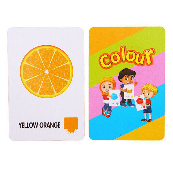36 Pieces Preschool Educational Flash Cards for Kids Color