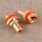 8Pcs Copper RCA Female Socket Chassis Connector Phono Audio Plug Amplifier HiFi