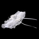 Throw White Garter with Ribbon - Wedding Party Supplies Wedding