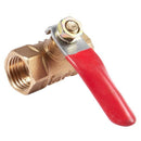 Pneumatic Fitting 1/4" Diameter Female Thread Brass Full Port Ball Valve