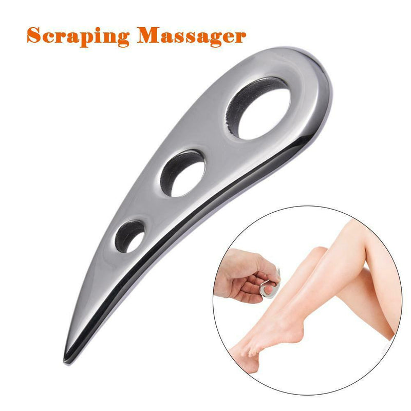 Mini Massager Scraper Board Facial Neck Arm Massage Relaxation Stainless Steel