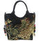 Shiny Sequins Peacock Embroidered Women Canvas Totes Bag, Summer Shopping S Y4U7