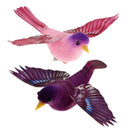 2Pcs Spreading Wings Artificial Feather Foam Bird Home Garden Wedding Decor