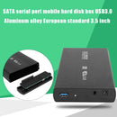 3.5 inch Hard Disk Drive Case SATA to USB3.0 Adapter External HDD Enclosure