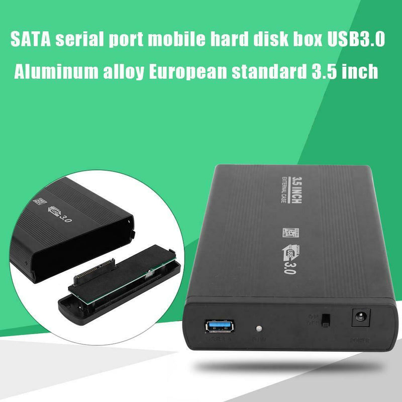 3.5 inch Hard Disk Drive Case SATA to USB3.0 Adapter External HDD Enclosure