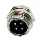 5PCS 5A 12MM 4 Pin Female Aviation Connector Plug + 5PCS 5A 12MM 4 Pin Male